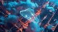 A bird\'s eye view of a cloud-based infrastructure optimizing data management