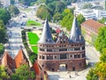 Holstentor in city of Luebeck LÃÂ¼beck, Germany