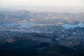 Bird's eye view of Hobart Royalty Free Stock Photo