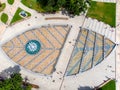 City multimedia fountain in Lublin Royalty Free Stock Photo