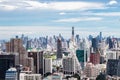 Bird`s-eye view of many buildings in Bangkok Royalty Free Stock Photo