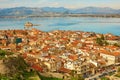 Bird's-eye view of Nafplion center Royalty Free Stock Photo