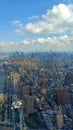 Bird`s-eye view of New York from the One World Observatory