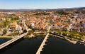 Bird's eye view of Portuguese city Mirandela Royalty Free Stock Photo
