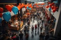 A Bird\'s Eye View of the Shopping Frenzy.