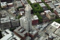 Bird`s Eye View Of Smith Tower Washington USA Royalty Free Stock Photo