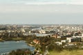 The bird's eye view of Stockholm. Royalty Free Stock Photo