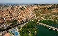 Bird's eye view of Tudela, Navarre, Spain