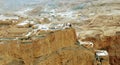 Bird\'s eye view of the unique ancient fortress of Masada