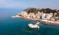 Bird's eye view of Ventus Harbor in Durres, Albania