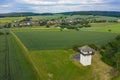 Bird`s eye view of a watchtower on the Limes Royalty Free Stock Photo