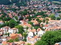 Bird's eye view of Wernigerode, Germany Royalty Free Stock Photo