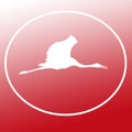 Bird Sarus Crane Stork Logo Banner Background Image