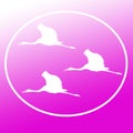 Bird Sarus Crane Stork Logo Banner Background Image