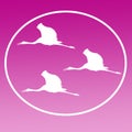 Bird Sarus Crane Stork Logo Banner Background Image