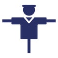 Bird scarer Isolated Vector icon which can easily modify or edit