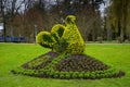 Sculpture from flowers in Bad Krozingen Schwarzwald germany