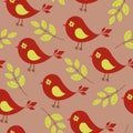 Bird seamless wallpaper