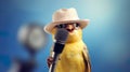 Bird-singer, reporting on important vocalist
