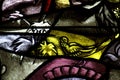 Bird in stained glass