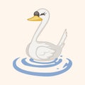 Bird swan cartoon theme elements vector,eps Royalty Free Stock Photo