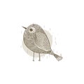 bird. Vector illustration decorative design