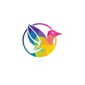 Creative bird vector logo design template. Royalty Free Stock Photo