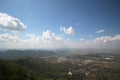 Bird view with blusky