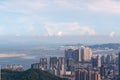 Bird view cityscape of Zhuhai, China Royalty Free Stock Photo