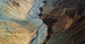 Bird View of Colorful Grand Canyon Royalty Free Stock Photo