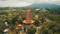 Bird view of Avalokitesvara pagoda in Semarang