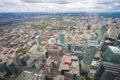 Bird View of Toronto City Downtown