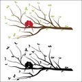 Bird Wall Decal Sticker Vector Illustration