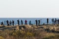 Bird watchers at Skagen Denmark