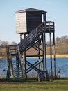 Bird watching tower Royalty Free Stock Photo