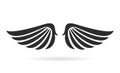 Bird wings vector icon