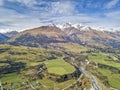 The beautiful autumn lookout of Glenorchy Royalty Free Stock Photo