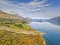 The beautiful autumn lookout of Glenorchy Royalty Free Stock Photo