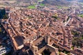 Bird's eye view of Siguenza, Spain