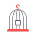 Birdcage icon vector image.