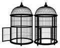 Birdcage Vector 01. Illustration Isolated On White Background. A Vector Illustration Of Cage.