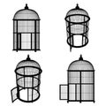 Birdcage Vector 01. Illustration Isolated On White Background. A Vector Illustration Of Cage.