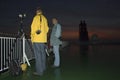 Birders on deck of the Pride of Bilbao, Vogelaars op het dek van