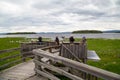 Birders at Lake Orsa Dalarna Sweden