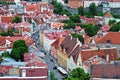 Birdeye of Tallinn old town