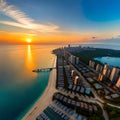 Birdeye view of Maldives landscape