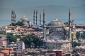 Birdeye view of Mosques in Eminonu, Istanbul