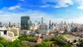 Birdeye view, panorama view of Bangkok