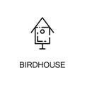 Birdhouse flat icon