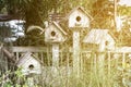 Birdhouse nestles Royalty Free Stock Photo